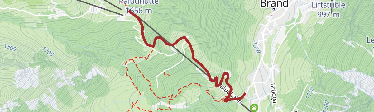 Route map: Palüd-Tour